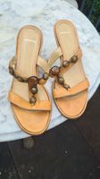 Pasito Sandalen, Echtleder, Gr. 39, hellbraun, Top Zustand!