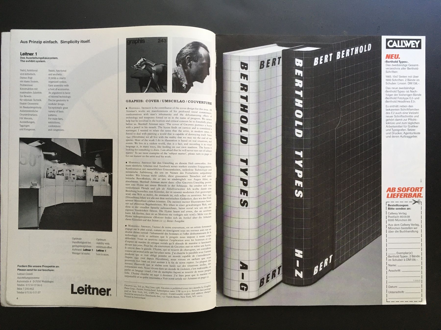 Zeitschriften & Magazine: Magazin: Graphis 243, Vol. 42, Mai/Juni 1986 – Gebraucht aus Basel von loukash 2