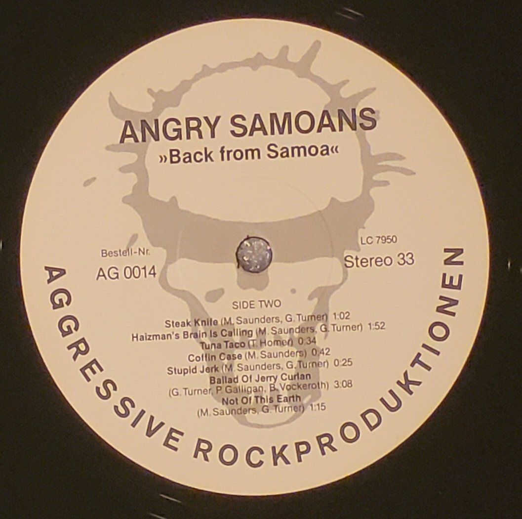 Vinyles: ANGRY SAMOANS – Back From Samoa von 1982 – D'occasion à Zürich par Avd 5