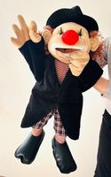 FOLKMANIS® Hobo Clownpuppe 63 cm, Handpuppe