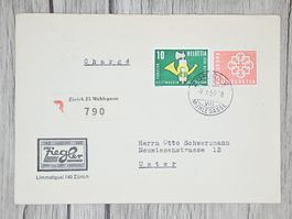 CL13 Enveloppe + Timbre Suisse 1963
