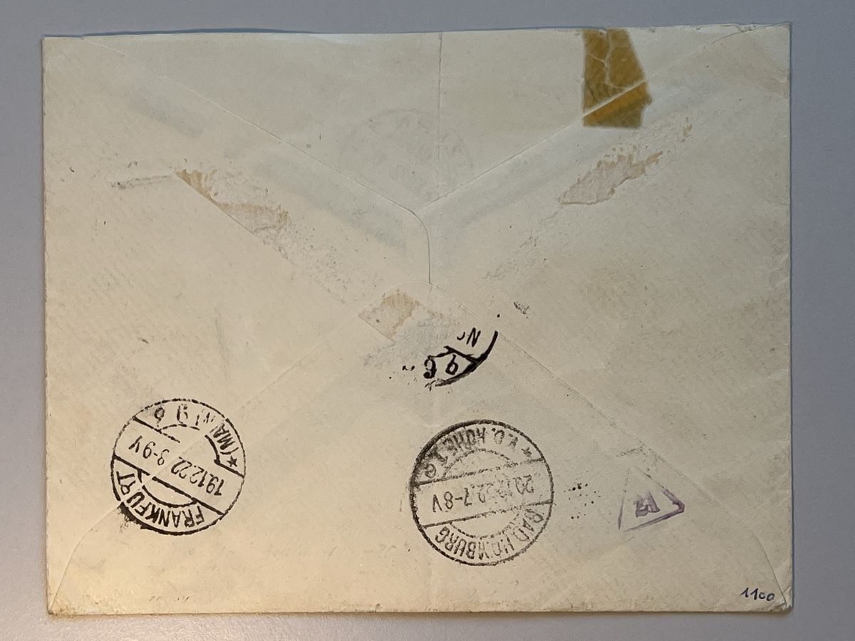Alle Briefmarken: Schweiz 1922, historischer , eingeschr. per Express, CH - DE – Gebraucht aus Küssnacht a. Rigi von Unique-Valuable 2
