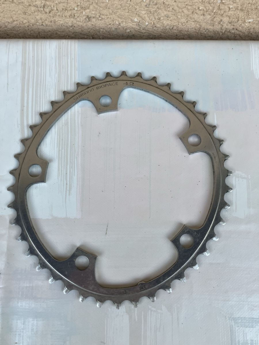 Shimano Pezzi di ricambio: Shimano Biopace Kettenblatt 52 / 42 – Usato da Trimbach venduto da cendira 3