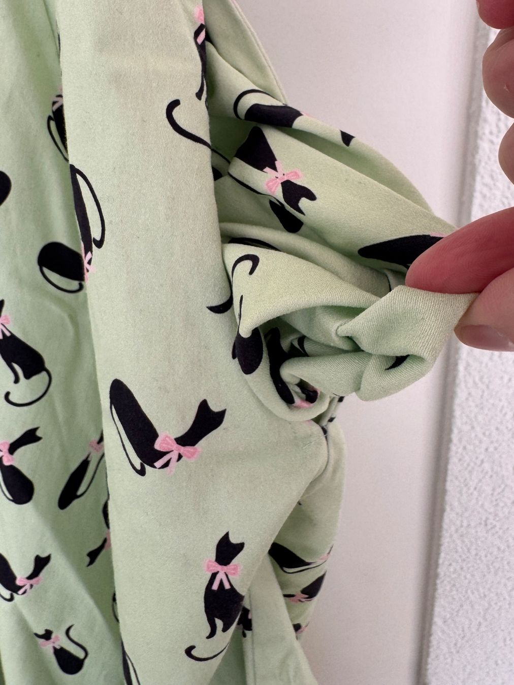 Kleider: Vintage-Kleid, Grösse XL, Mint mit Katzen – Gebraucht aus Bern von Arecibo07 5