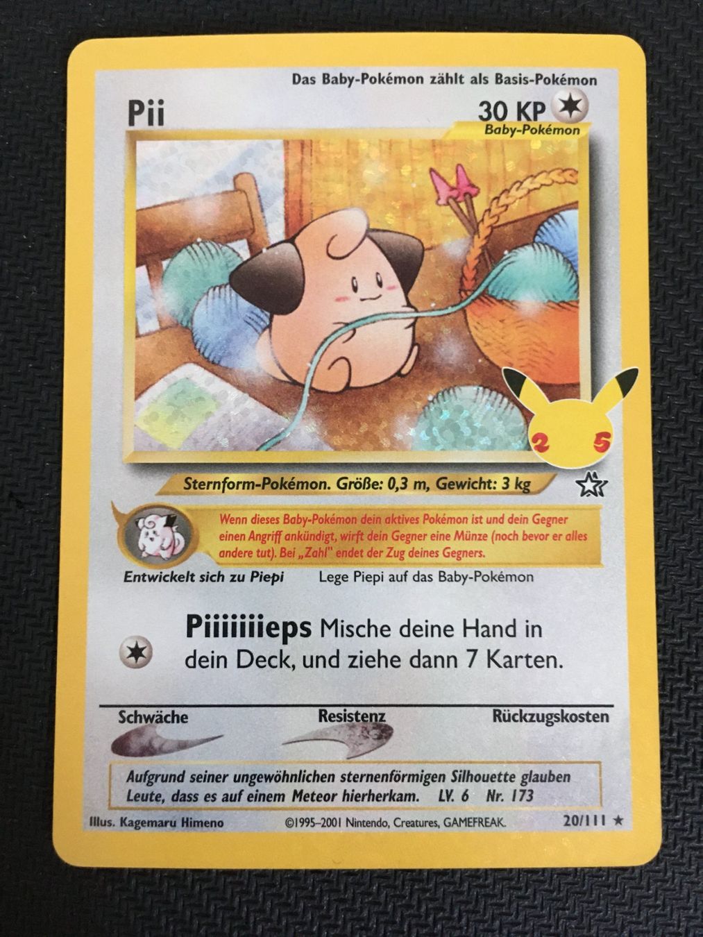 Pokémon Carte collezionabili: Pokemon - Celebrations - Pii - CEL NG 20 -DE- – Nuovo (secondo la descrizione) da St.Gallen venduto da Punktchen01