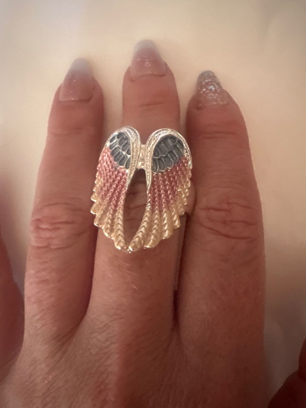 Anelli: FINGERRING ENGELSFLÜGEL – Nuovo e nell'imballaggio originale da Meienried venduto da ManuelaBoutique 4