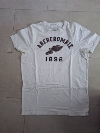 Abercrombie & Fitch Herren T-Shirt Gr. M Weiss 1892