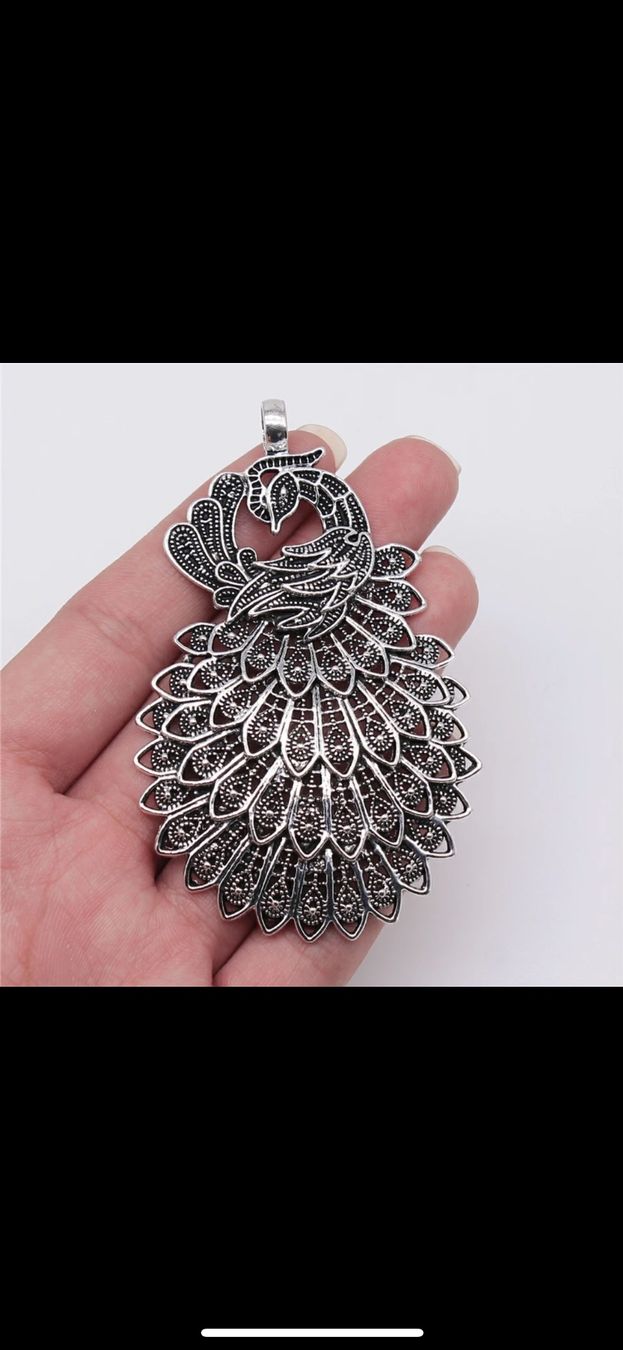 Anhänger: Amulett/ Anhänger Pfau – Neu (gemäss Beschreibung) aus Gams von Mariawicca 1