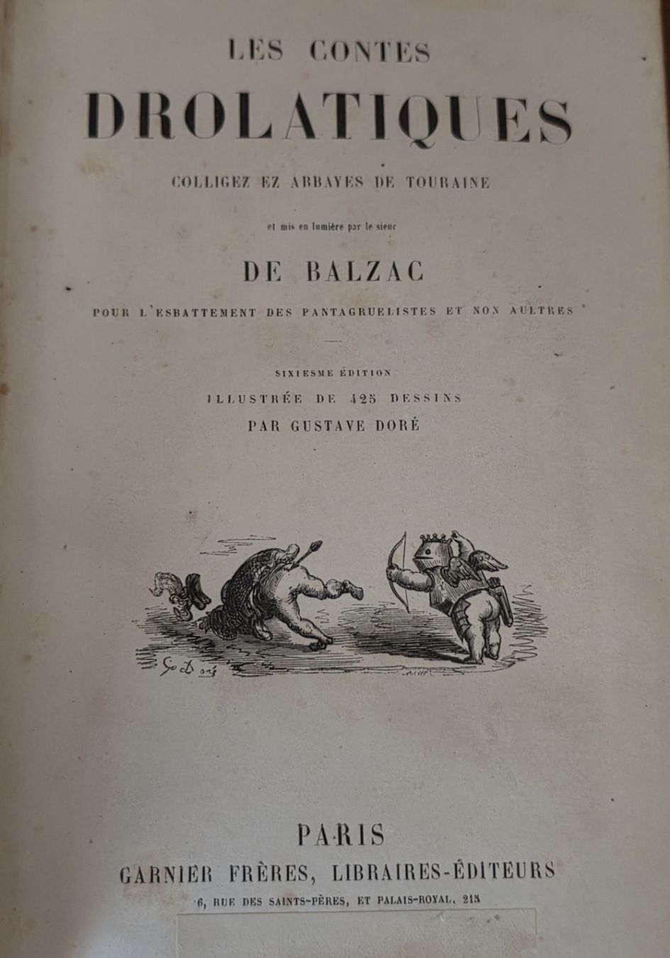 Livres: De Balzac / Les contes drolatiques. – D'occasion à Cortaillod par signep 3