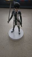Anime Figure with Sword on Base Used