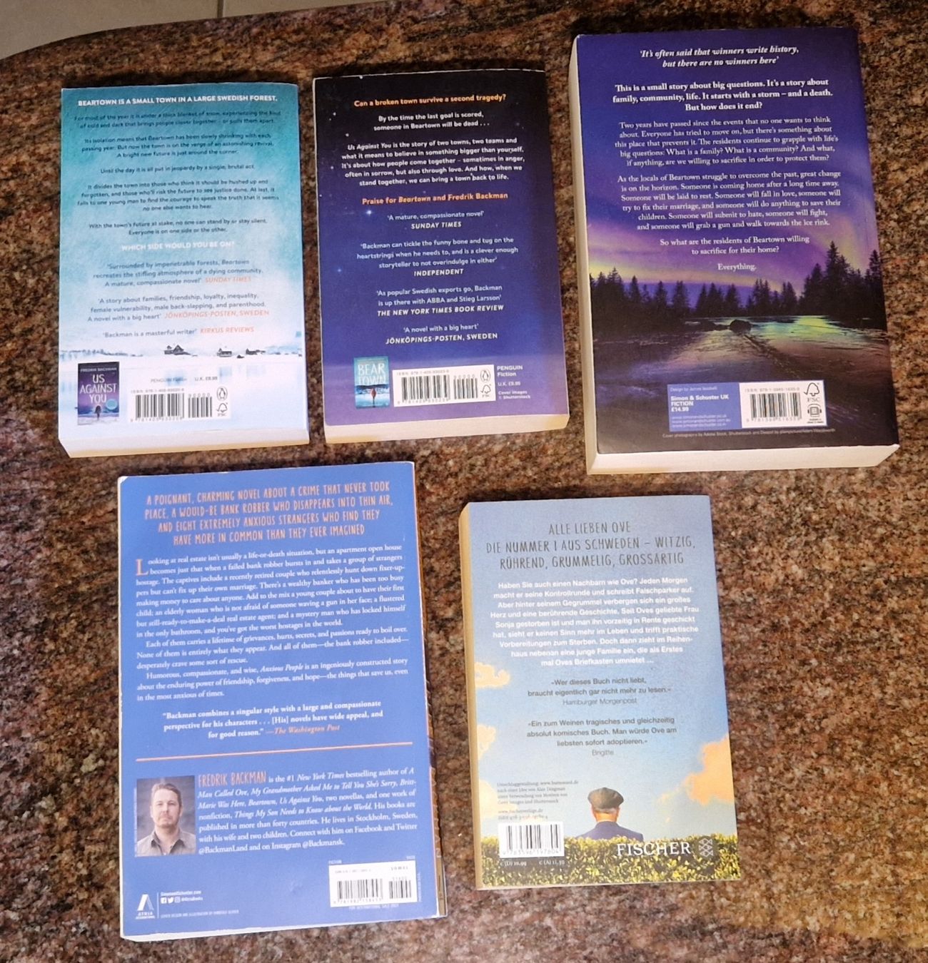 Bücher: 5 Fredrik Backman Bücher Romane gebraucht – Gebraucht aus Liestal von Brillenschlange12 1