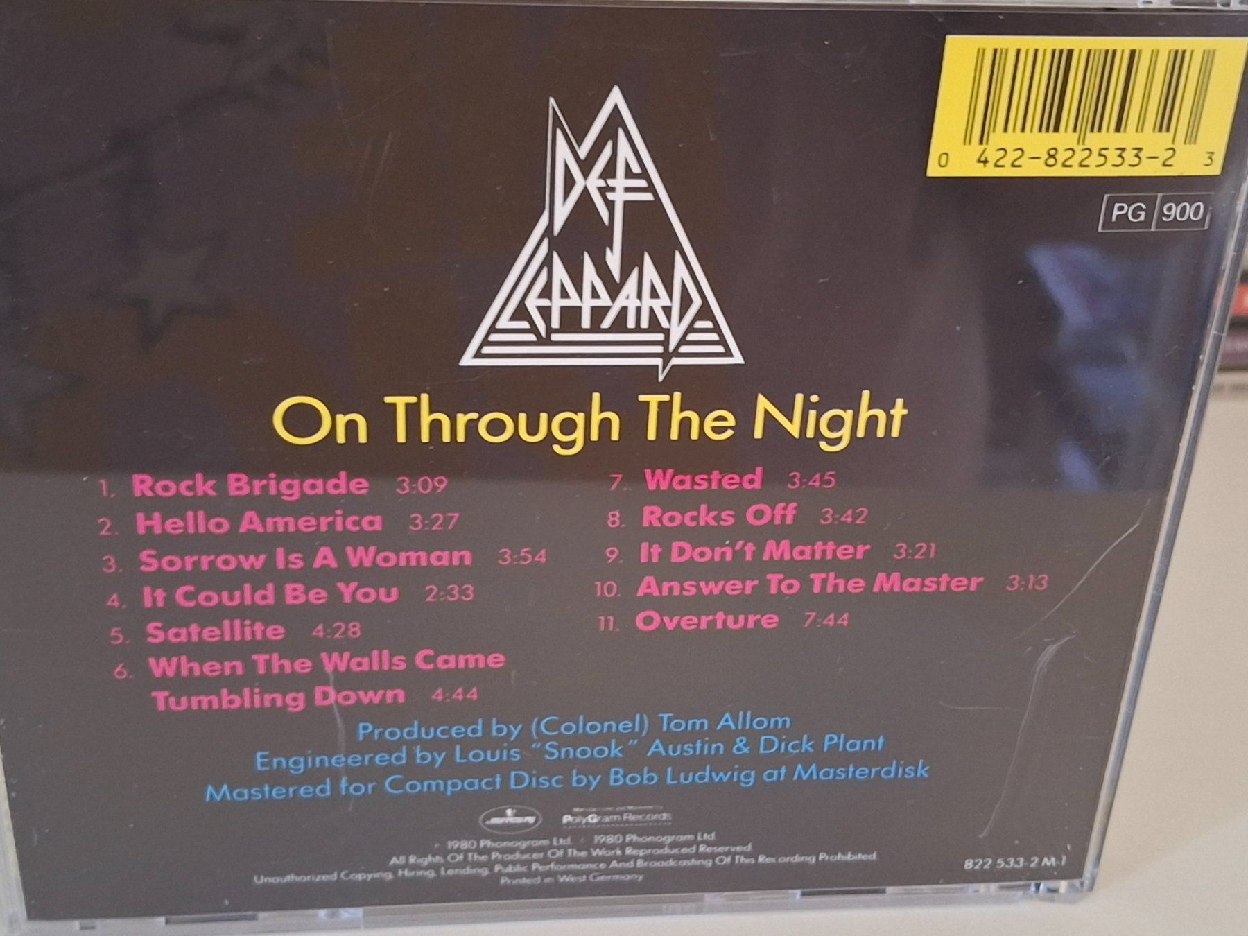 CDs: CD Def Leppard- On Through The Night – D'occasion à Aarberg par Jackup1 1