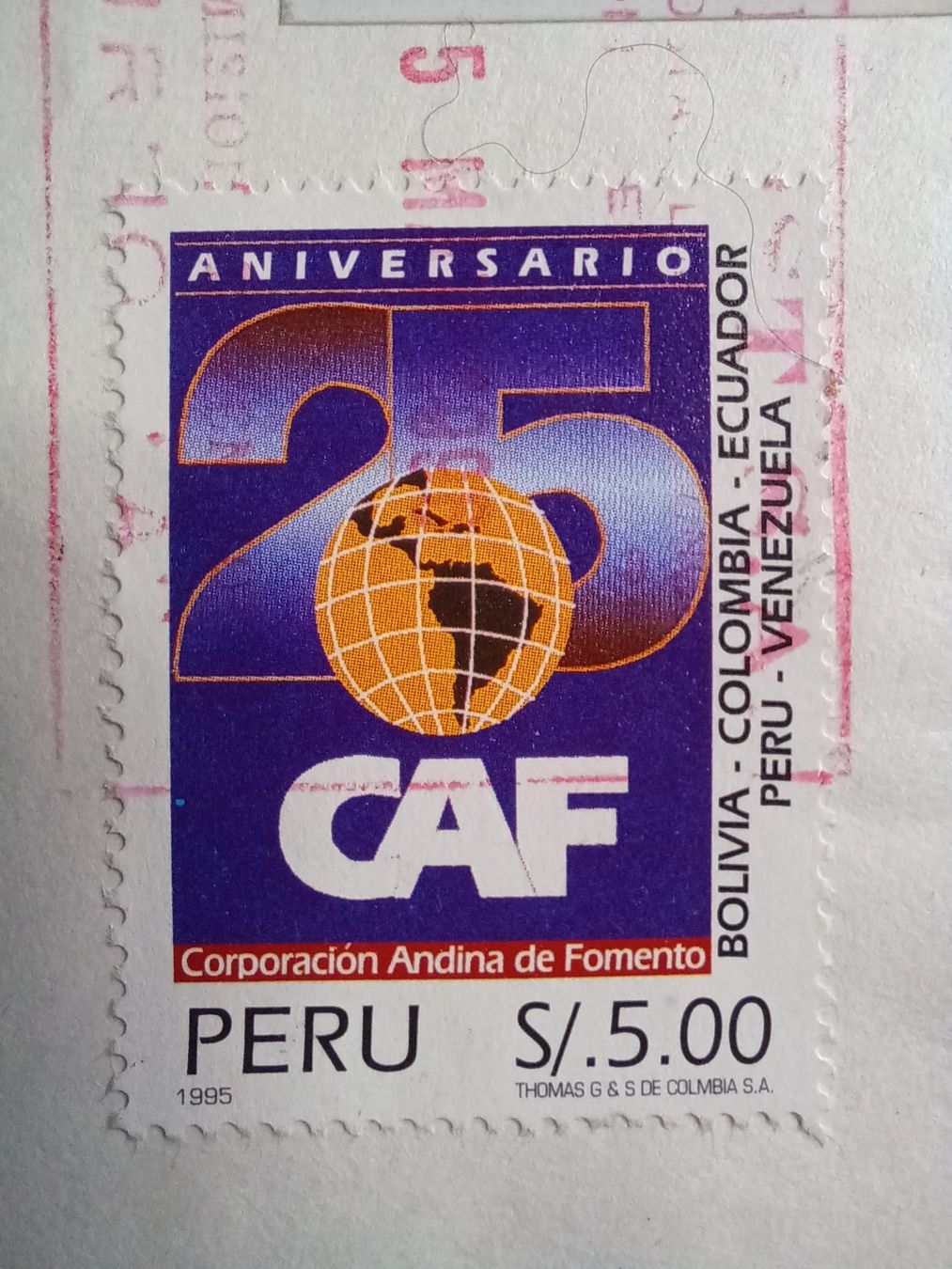 Alle Briefmarken: PERU nach Wil (SG) 1996 – Gebraucht aus Aarau Rohr von mgvw 2