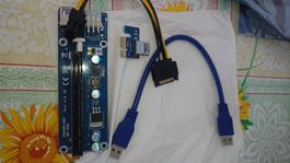 PCI-E Riserkarte, x1 zu x16,