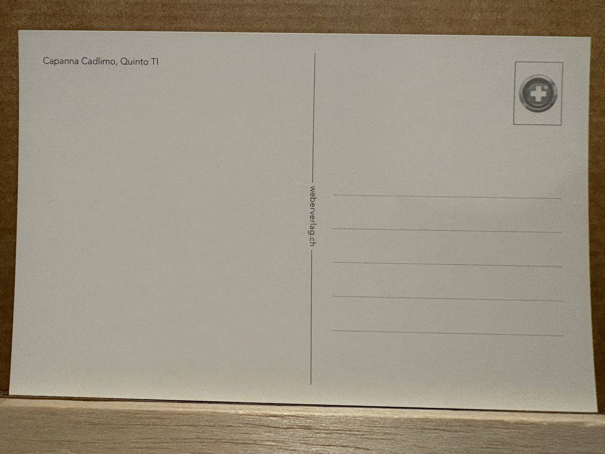 Cartoline postali: AK von Capanna Cadlimo in Quinto – Nuovo (secondo la descrizione) da Rümlang venduto da Kartenpost1 1