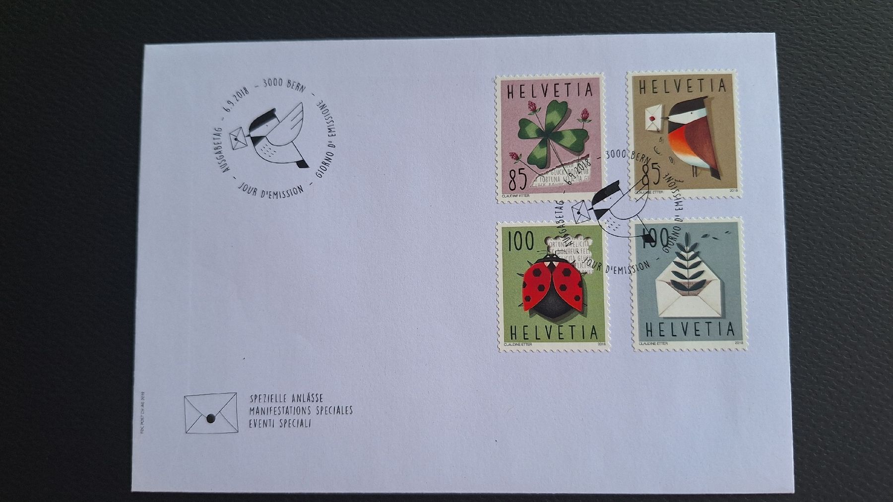 Tutti i francobolli: 2018,Nr.1691-1694,FDC – Nuovo (secondo la descrizione) da Pratteln venduto da walti-6060