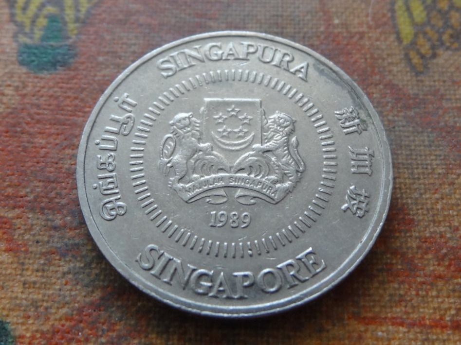 Tutti le monete: SINGAPOUR  50  Cents  1989 – Usato da Romanel-sur-Lausanne venduto da Swift13 1