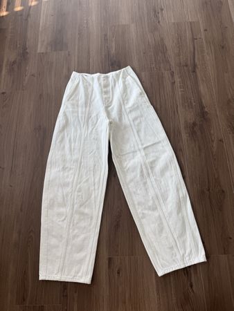Massimo Dutti BARREL-FIT-JEANS MIT ZIERNÄHTEN