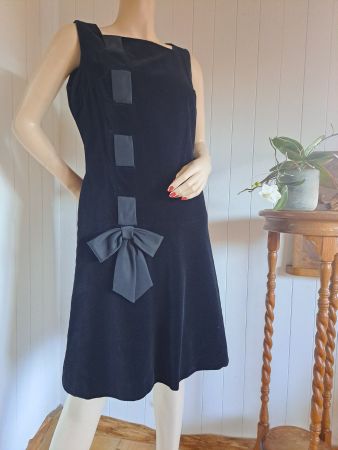 DENECO Cocktailkleid KRAUSE SENN 38 Samtkleid Kleid Samt