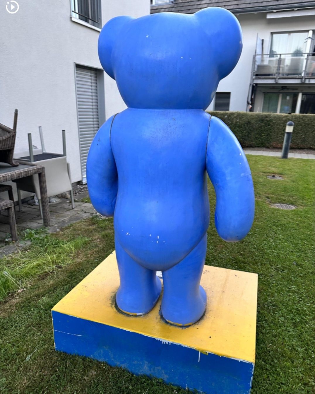 Statuette: Einzigartiger Teddybär, Handbemalt, Gartendeko, Bärensommer – Usato da Riedikon venduto da Winter21. 6