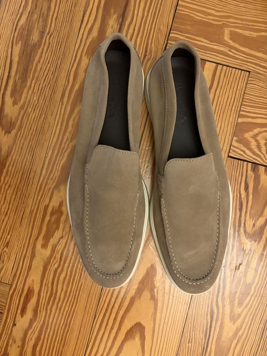 Massimo Dutti Scarpe da uomo: Massimo Dutti Wildleder Loafer Taupe Gr. 43 – Usato da Zürich venduto da jak_89nh 1