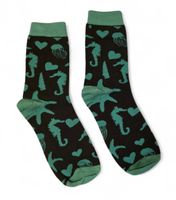 Socken Seepferdchen/Qualle/Herzen/Seahorse/Jellyfish/Hearts