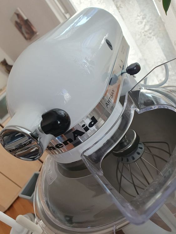 Kitchenaid Artisan 5KSM150, 4,8l, weiss, inkl.viel Zubehör | Kaufen auf ...