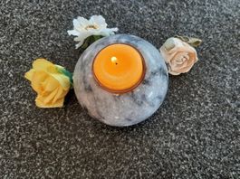 Marmor Windlicht Kerzenhalter Kugelform Deko