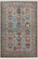 Handgeknüpfter afghanischer Khurjeen Orientteppich 302x202Cm