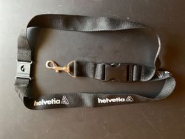 Lanyard / Schlüsselband der Helvetia Versicherung in schwarz