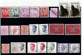 Briefmarken 42x Belgien