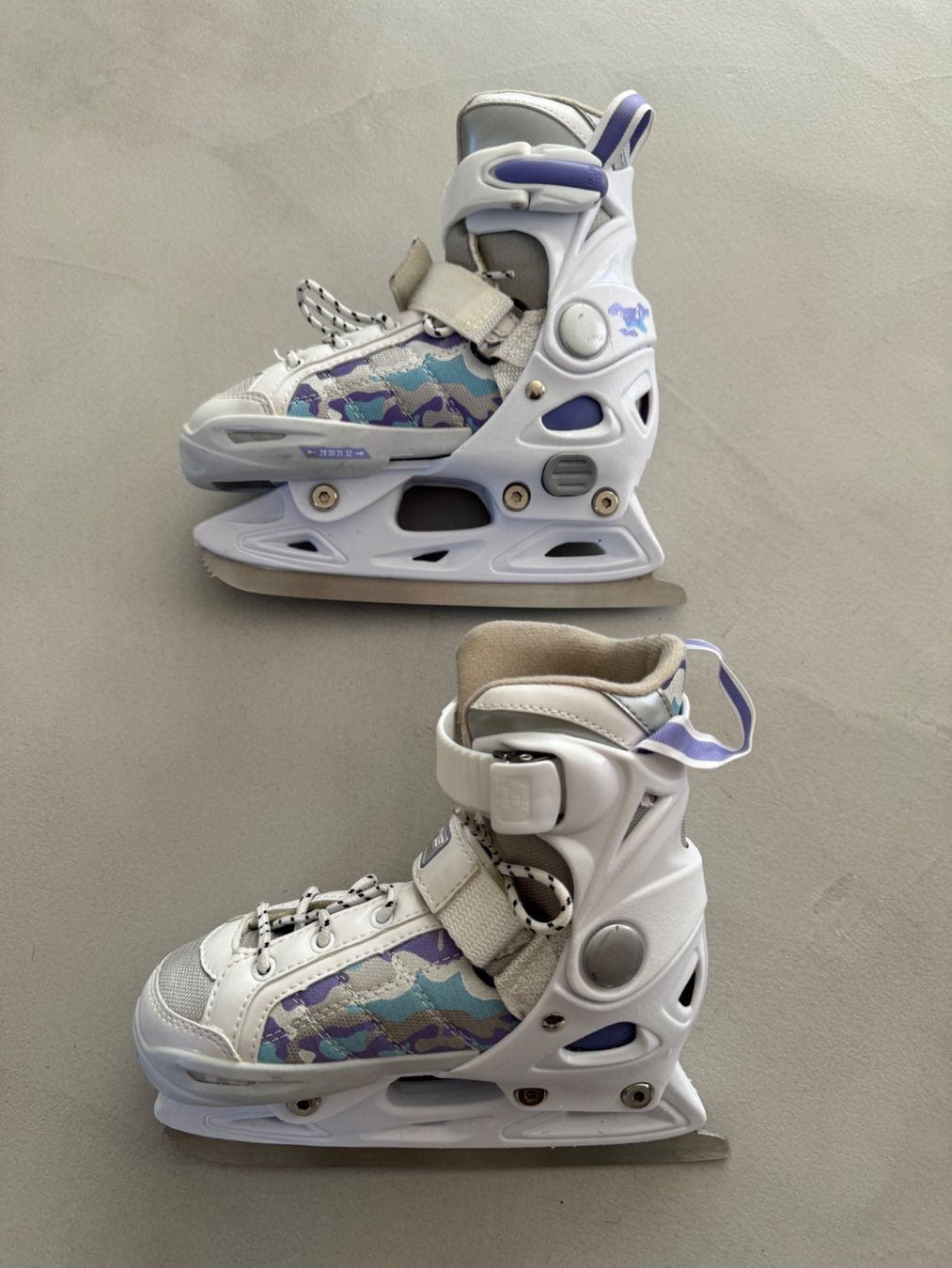 Pattini da ghiaccio: Schlittschuhe Mädchen, Obscure, 29-32 – Usato da Siebnen venduto da Nulu12