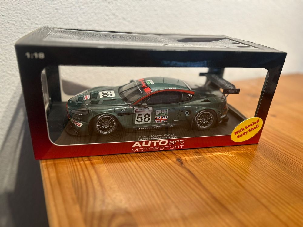 Solido 1/18 Aston Martin DBR9 N°59 – 24 Heures Du Mans 2005 – Voiture Miniature De Collection