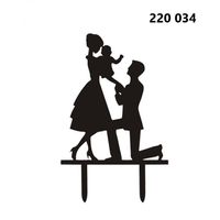 Neuer Torten Topper Paar & Baby - Hochzeitstorte - 220034