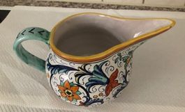 Keramik Sauciere "Deruta" Italien mit klassischem Dekor