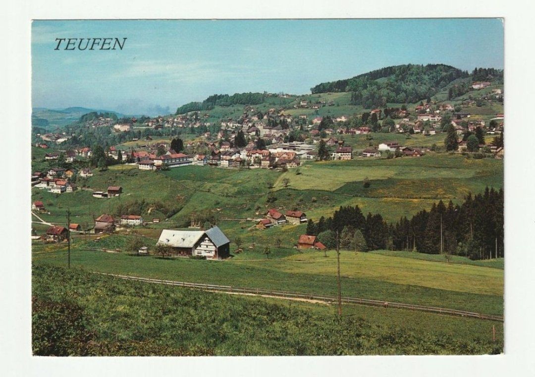 Cartoline postali: Teufen AR: Idyllischer Blick auf das Dorf im Appenzellerland – Nuovo (secondo la descrizione) da St. Gallen venduto da Ricardo_Deals