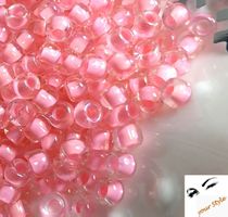 Original-TOHO Rocailles 8/0 hotpink lined clear,10g/~390Stk.