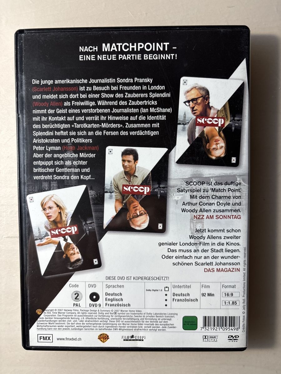 Tutti i DVDs: Scoop (0105) – Usato da Ruswil venduto da Slivio_ 1