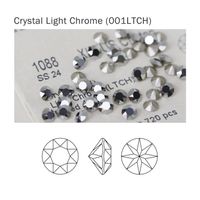 1088 Swarovski, Light Chrome, SS24 / 5.3 mm / 5 Stück