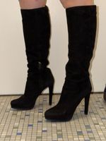 Bottes hautes noires Prada pointure 38 bon état