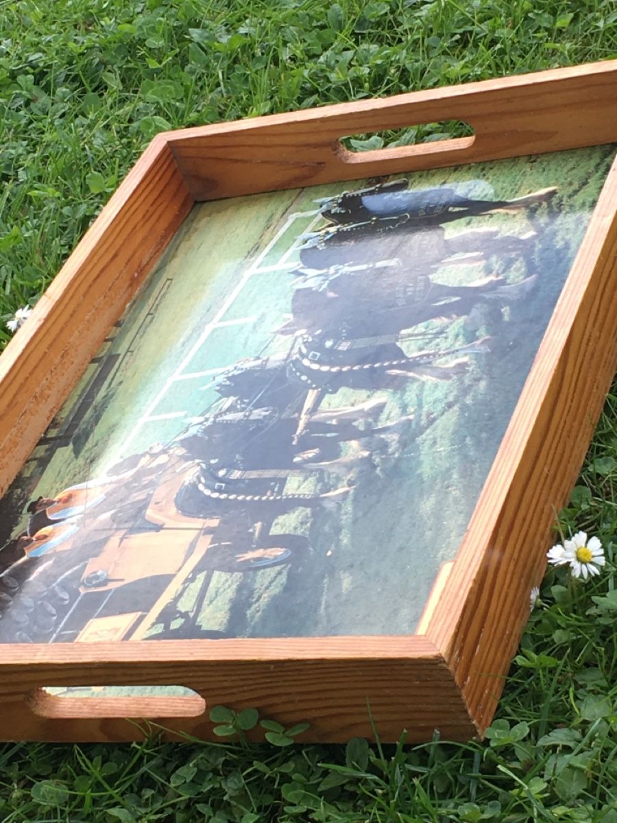 Alle Dekorationen: Service - Tablett „EICHHOF BIER“ – Gebraucht aus Wangen b. Olten von Finolino28 3