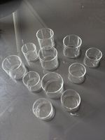 11 Glaszylinder für Kerzen oder Schwimmkerzen