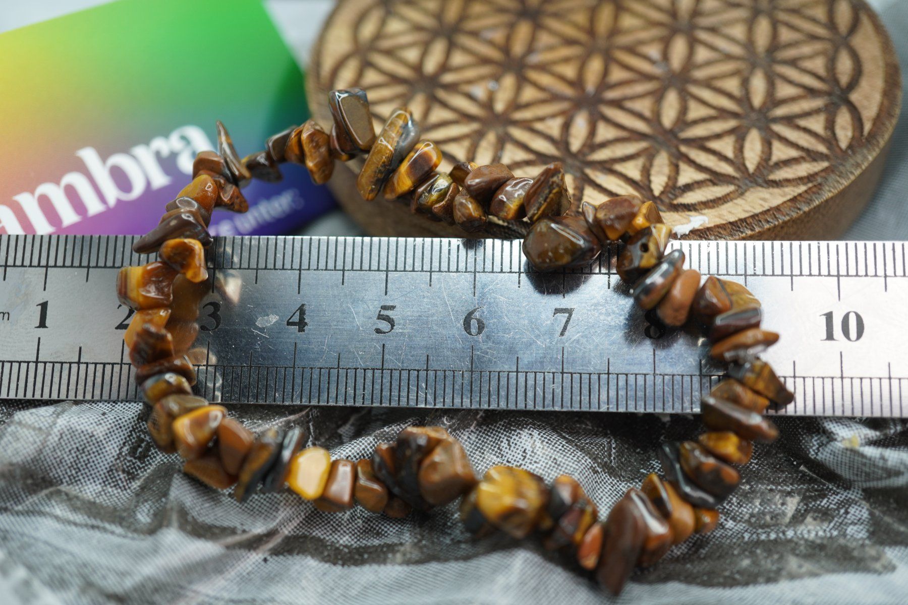Minerali & Pietre curative: Tigerauge   Splitter elastisches Armband  Ab 1.- – Nuovo e nell'imballaggio originale da Eschenbach SG venduto da topstone 1