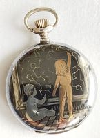 Huguenin Niello-Savonette ca.1900, Kinder-Motive, RARITÄT