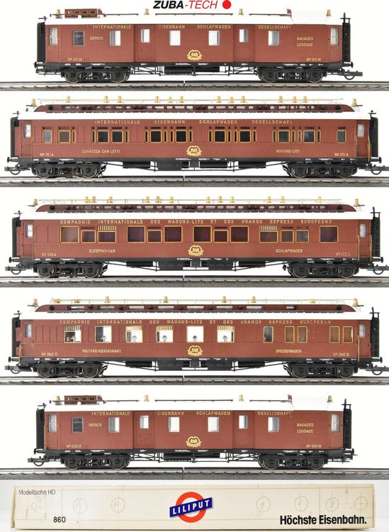 Liliput 860 5-tlg Orient-Express-Garnitur der CIWL, H0 GS OV - Main Image