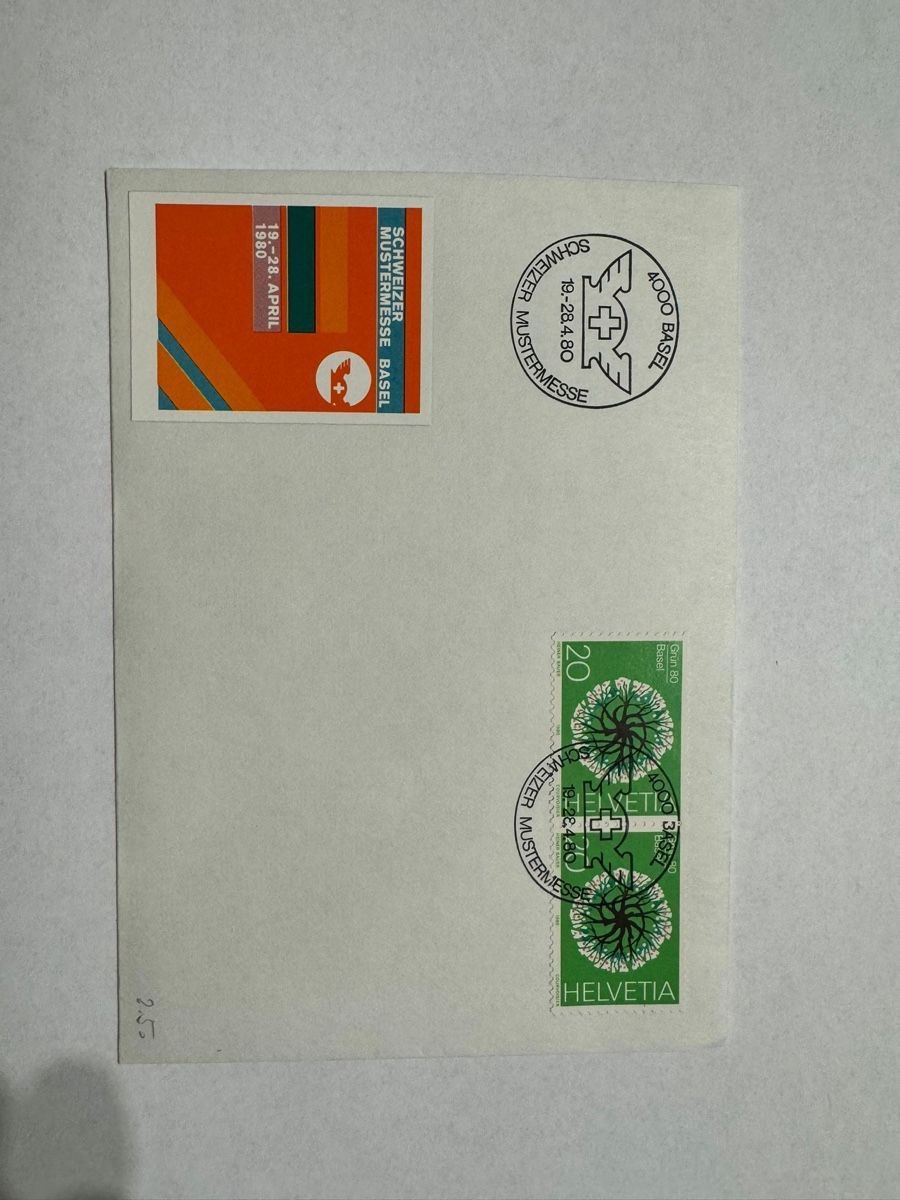 Tutti i francobolli: Ersttagsbriefe Schweizer mustermesse basel 1980 – Nuovo (secondo la descrizione) da Bütschwil venduto da sof_p98b 1