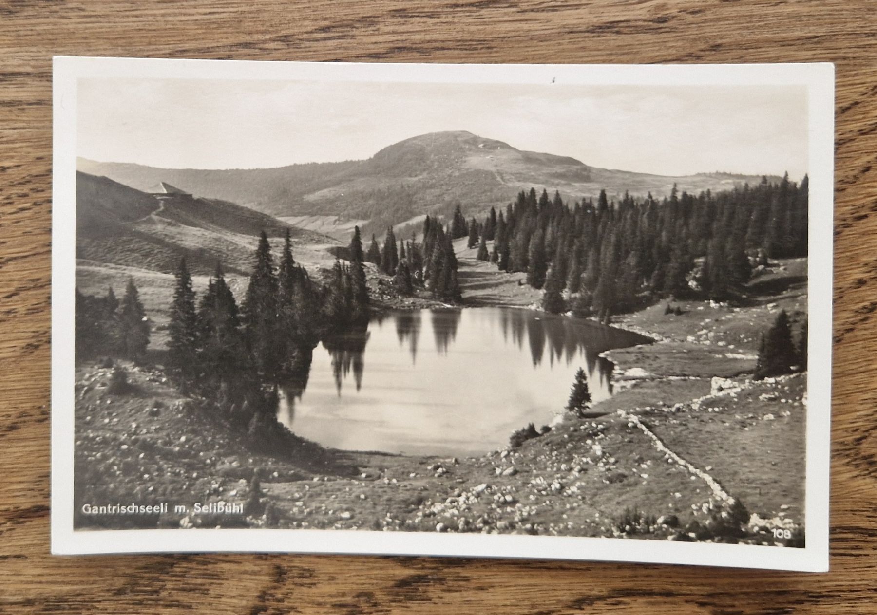 Cartoline postali: Gantrischseeli mit Selibühl 1934 – Usato da Ebikon venduto da Donar50
