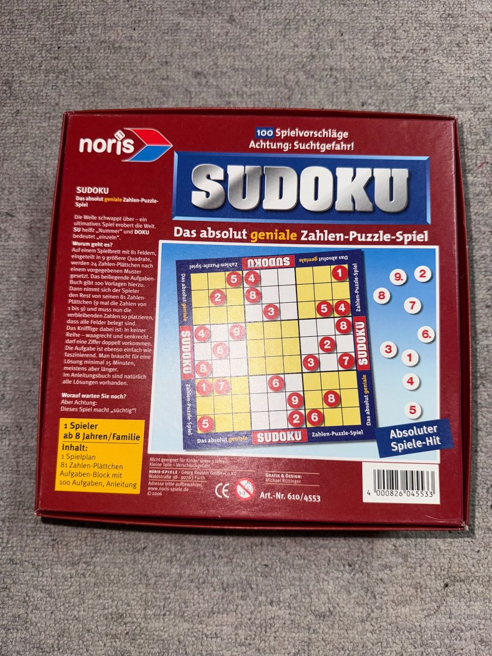 Spiele: Sudoku Spiel – Neu und originalverpackt aus Altendorf von Jeshy15 2