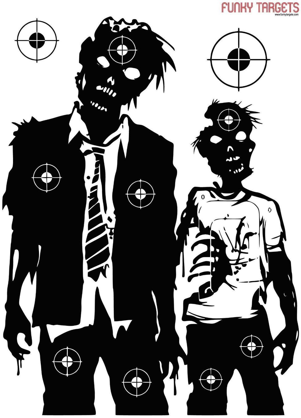 Tiro con l'arco: Two Zombies Zielscheibe 10 stk. – Nuovo e nell'imballaggio originale da Cham venduto da SwissProps