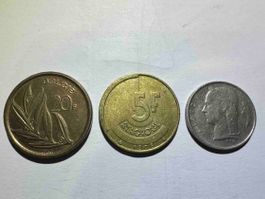 Lot de 3 pièces belges